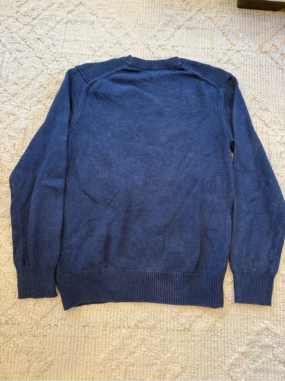 Banana Republic 100% Cotton Men's Navy Crewneck Sweater, Size M